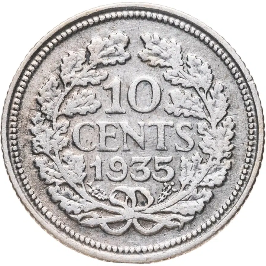 Нидерланды 10 центов (cents) 1935