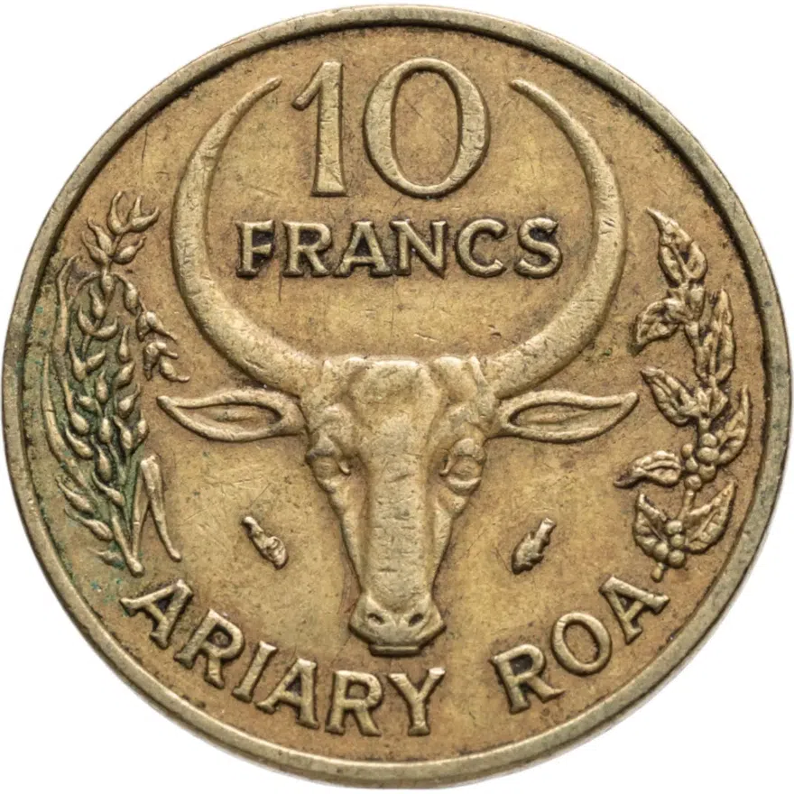 Мадагаскар 10 франков (francs) 1986