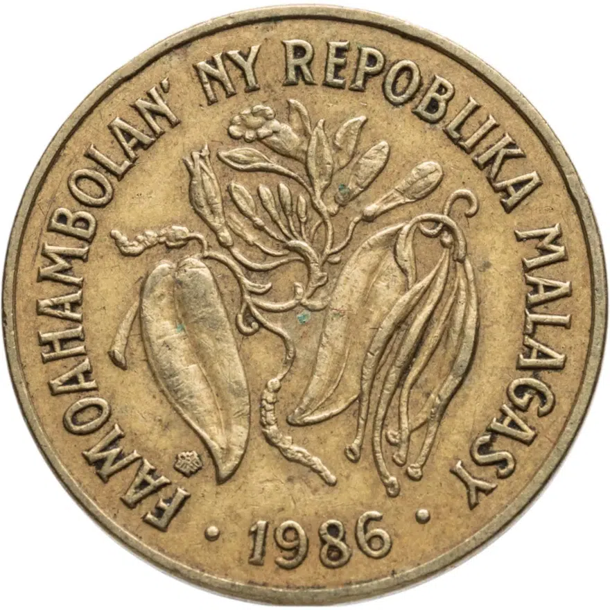 Мадагаскар 10 франков (francs) 1986, реверс