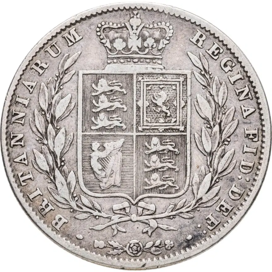 Великобритания 1/2 кроны (crown) 1845