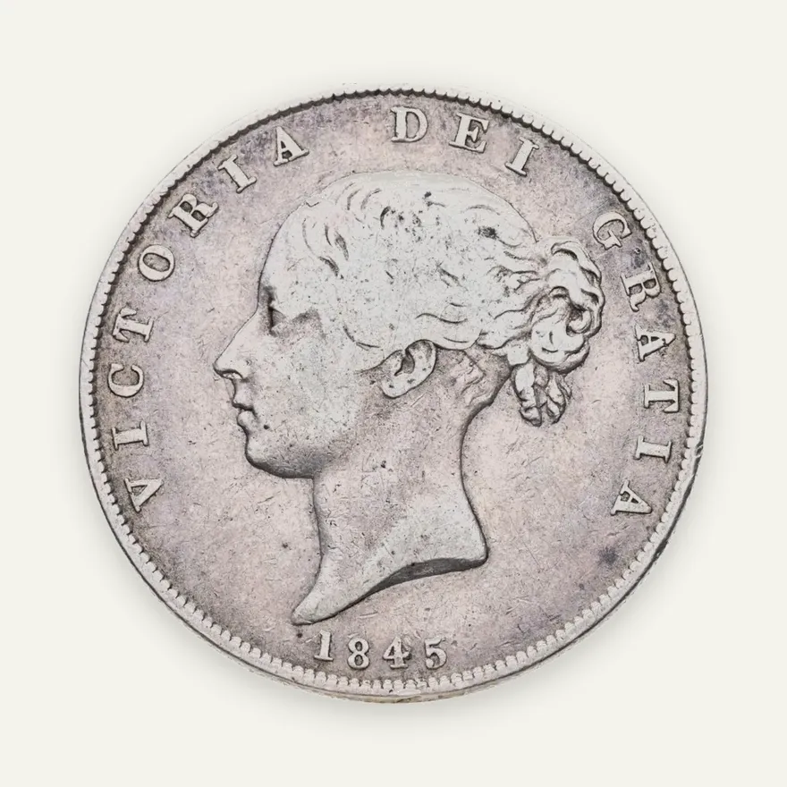 Великобритания 1/2 кроны (crown) 1845, реверс