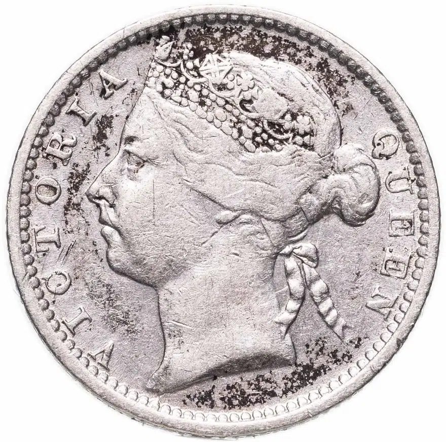Стрейтс Сетлментс 10 центов (cents) 1901, реверс