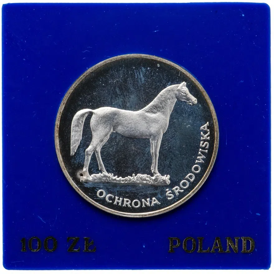 Польша 100 злотых (zlotych) 1981 "Охрана окружающей среды - Лошадь"