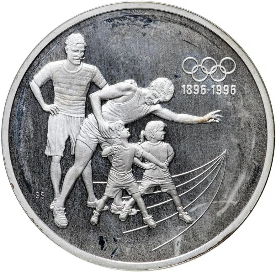 Канада 15 долларов (dollars) 1992  "100 лет Олимпийским играм"