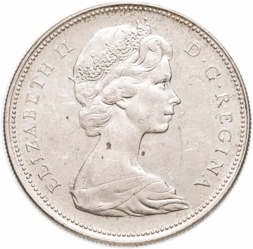 Канада 1 доллар (dollar) 1966, реверс