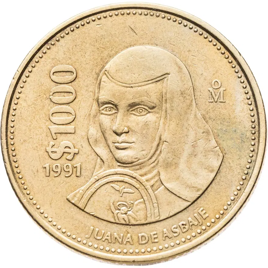 Мексика 1000 песо (pesos) 1991