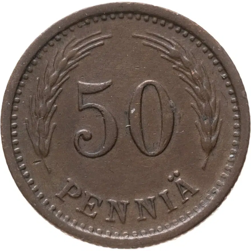 Финляндия 50 пенни (pennia) 1942