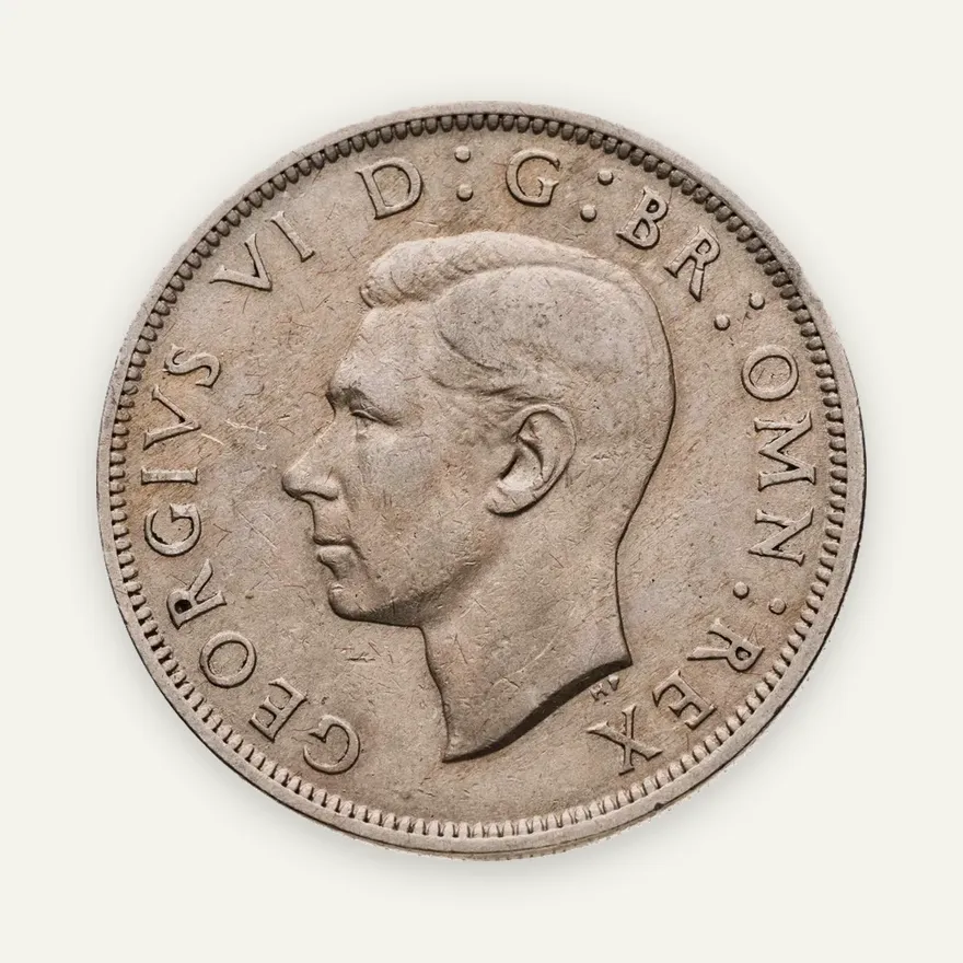 Великобритания 1/2 кроны (crown) 1948, аверс