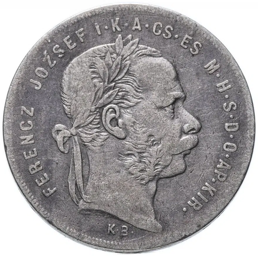 Венгрия 1 форинт (forint) 1876, реверс