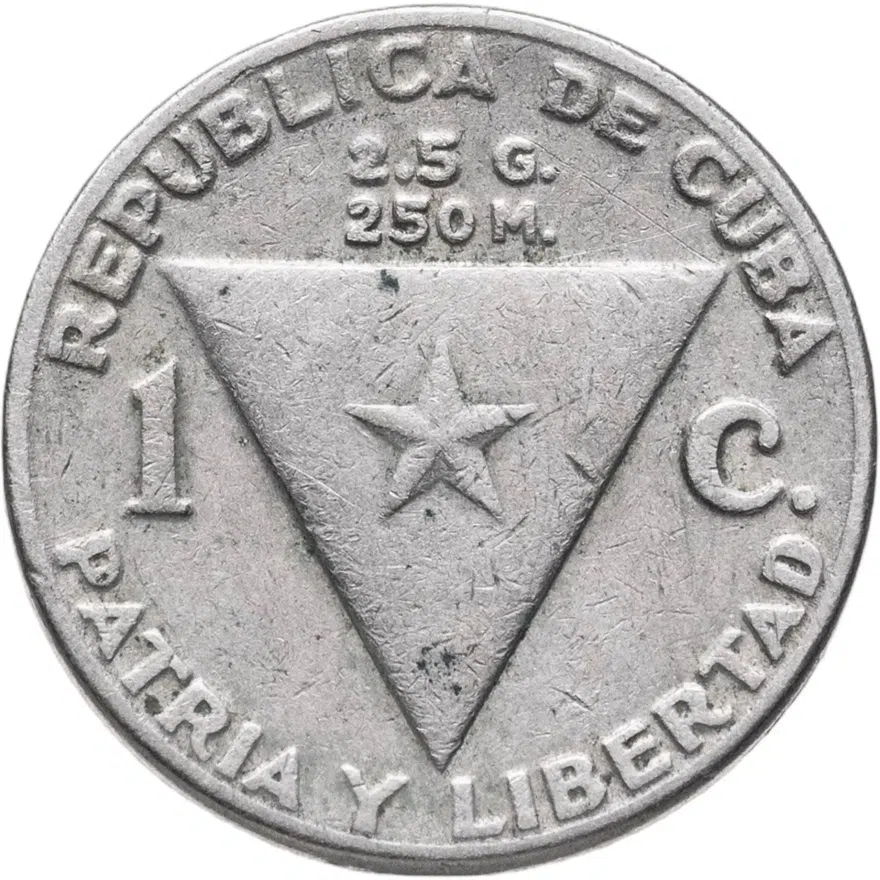 Куба 1 сентаво (centavo) 1958