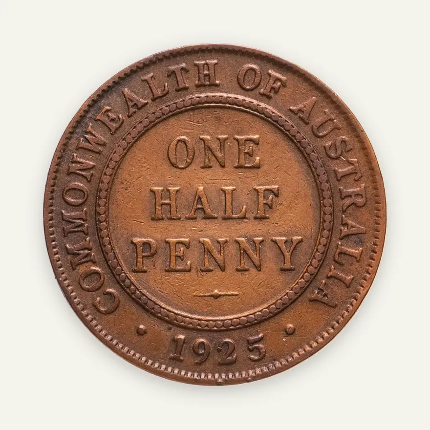 Австралия 1/2 пенни (penny) 1925, реверс