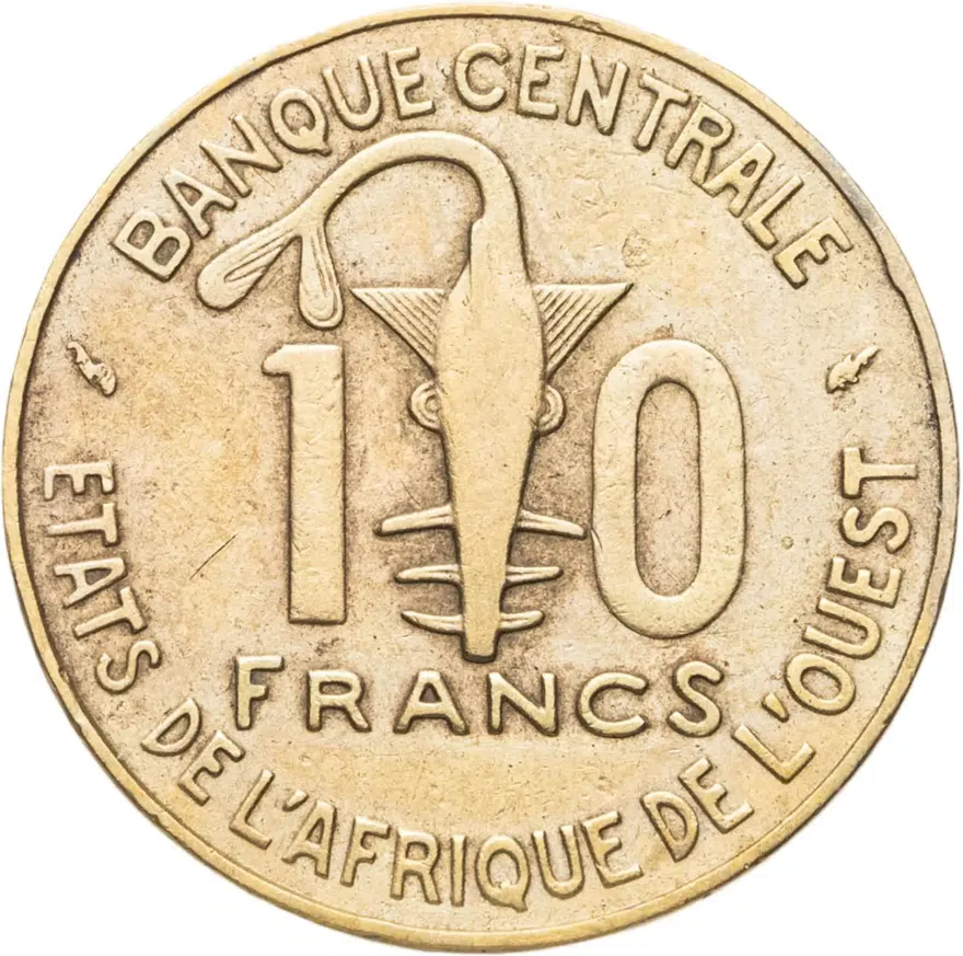 Западная Африка (BCEAO) 10 франков (francs) 1991