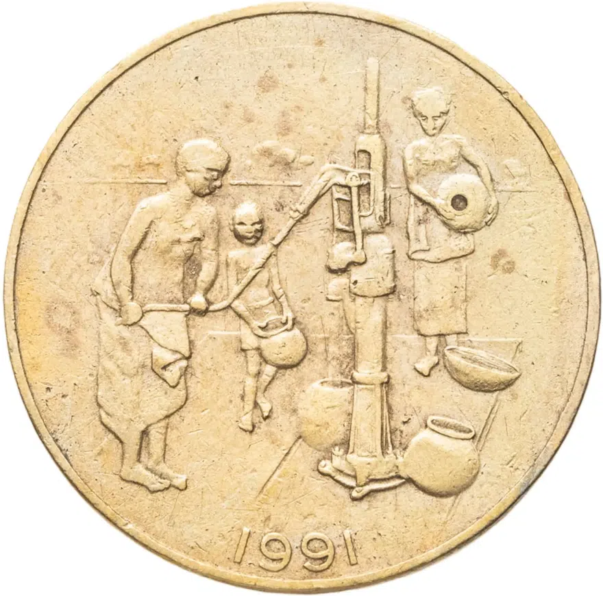 Западная Африка (BCEAO) 10 франков (francs) 1991, реверс