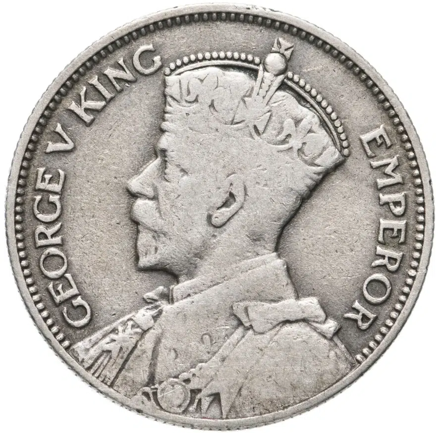 Новая Зеландия 1 шиллинг (shilling) 1935, реверс