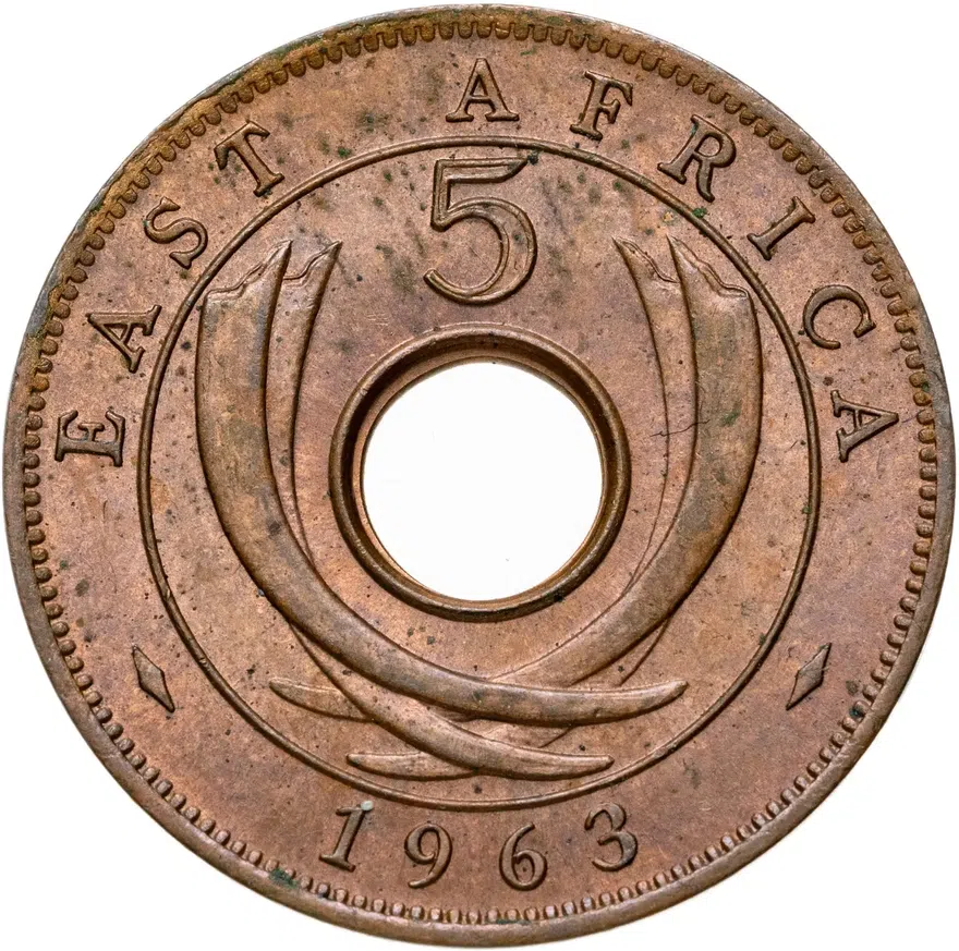 Британская Восточная Африка 5 центов (cents) 1963