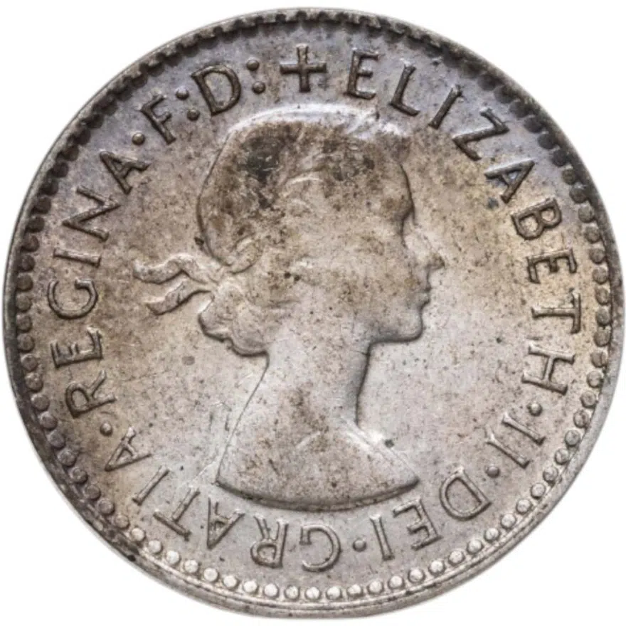 Австралия 3 пенса (pence) 1959, реверс