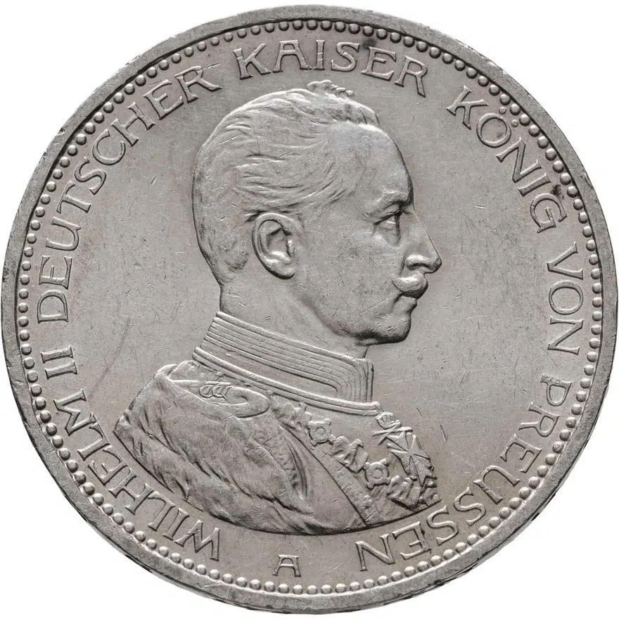 Германия (Империя) 5 марок (mark) 1913 А