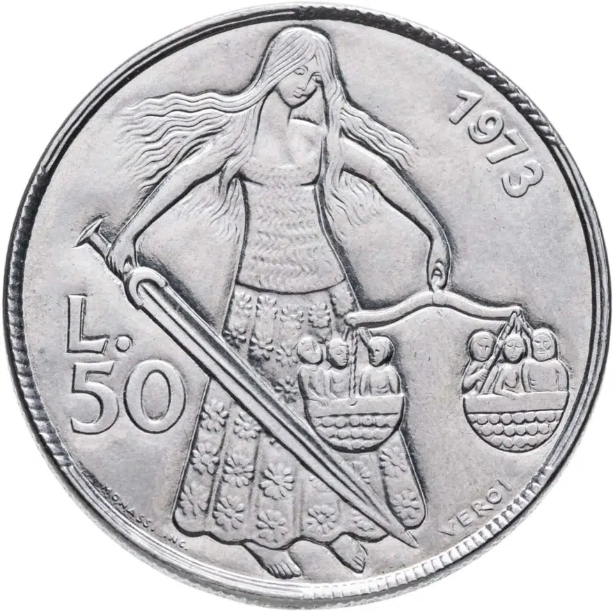 Сан-Марино 50 лир (lire) 1973