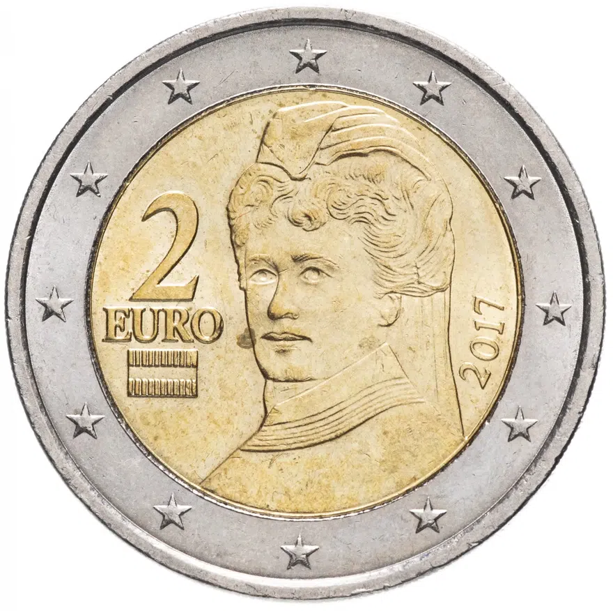 Австрия 2 евро (euro) 2017, аверс