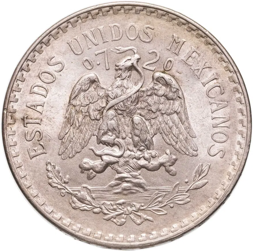 Мексика 1 песо (peso) 1944, реверс