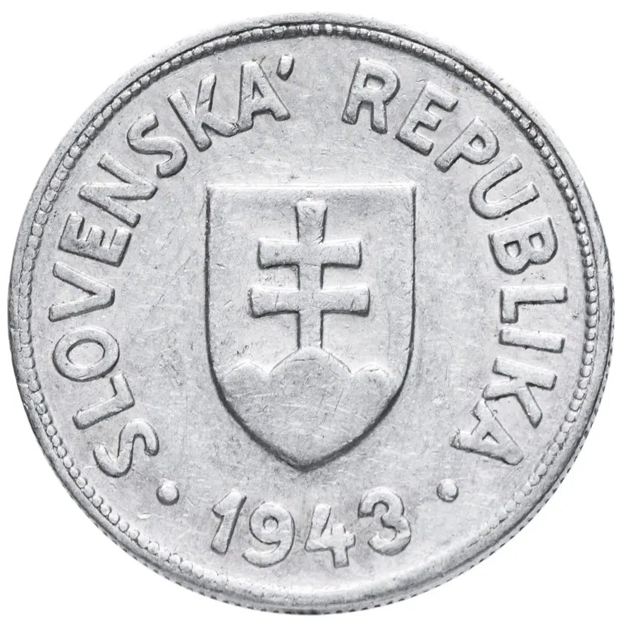 Словакия 50 геллеров 1943, реверс