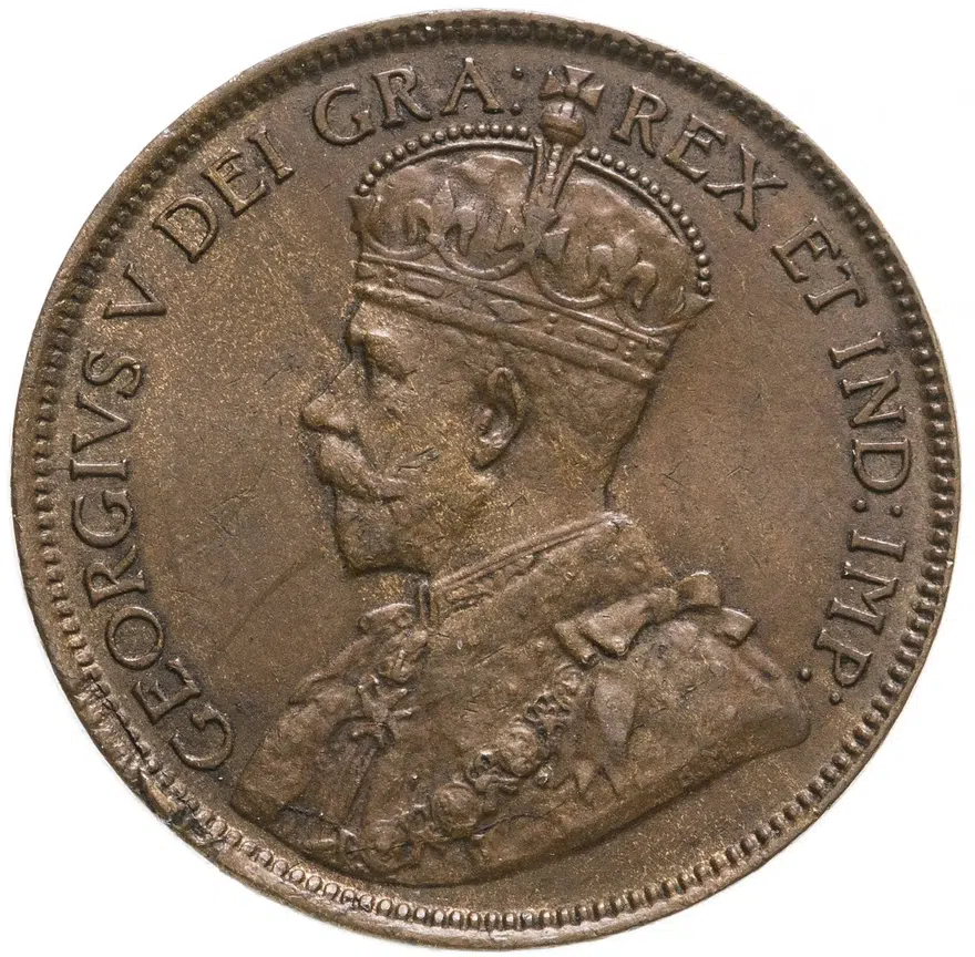 Канада 1 цент (cent) 1918, реверс