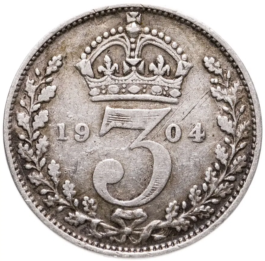 Великобритания 3 пенса 1904