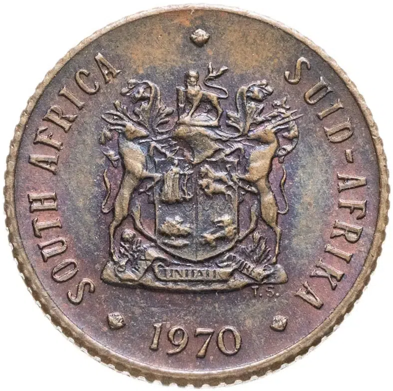 ЮАР 1/2 цента (cent) 1970