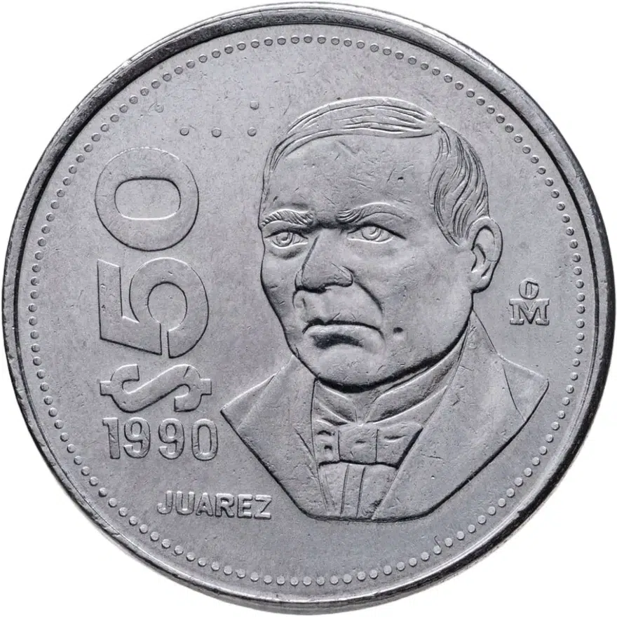 Мексика 50 песо (pesos) 1990