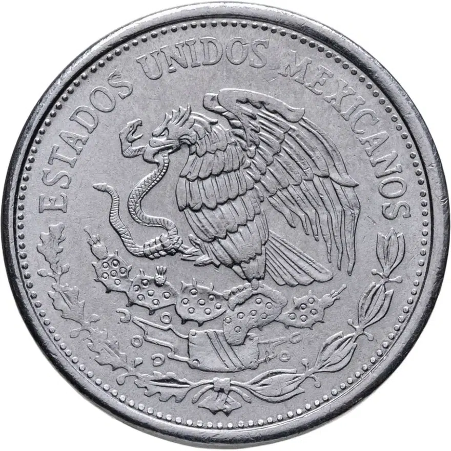 Мексика 50 песо (pesos) 1990, реверс