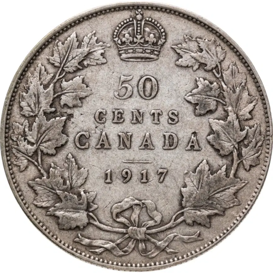 Канада 50 центов (cents) 1917