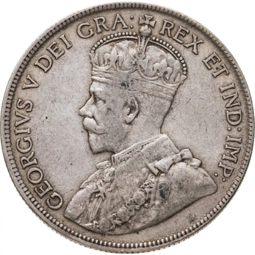 Канада 50 центов (cents) 1917, реверс