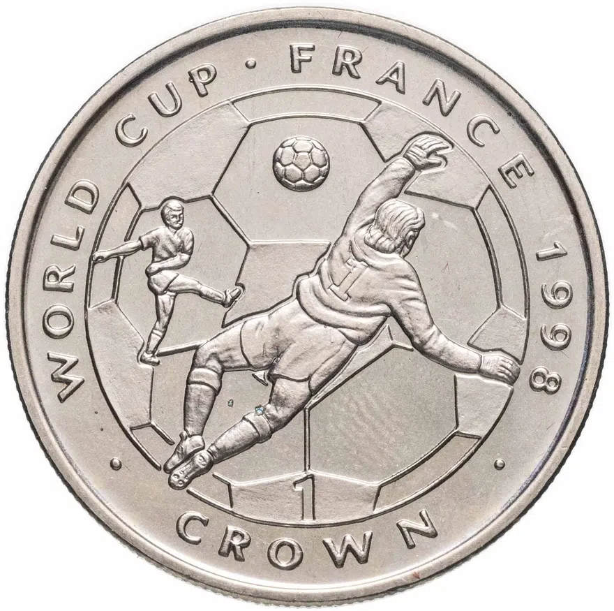 Остров Мэн набор из 10 монет 1 крона (crown) 1976-1979, аверс