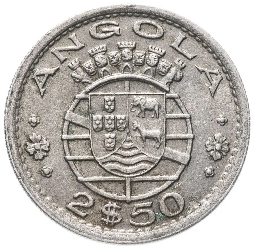 Ангола 2,5 эскудо (escudos) 1956