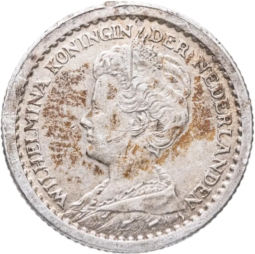 Нидерланды 10 центов (cents) 1914, реверс