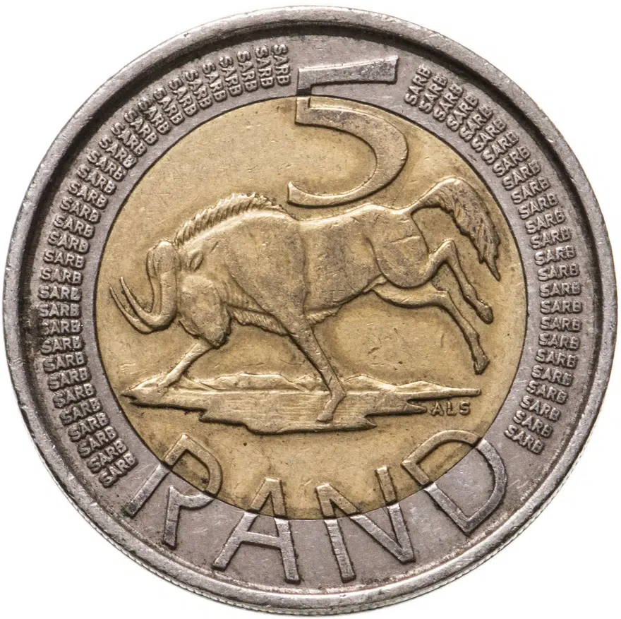 ЮАР 5 рандов (рэндов, rand) 2013
