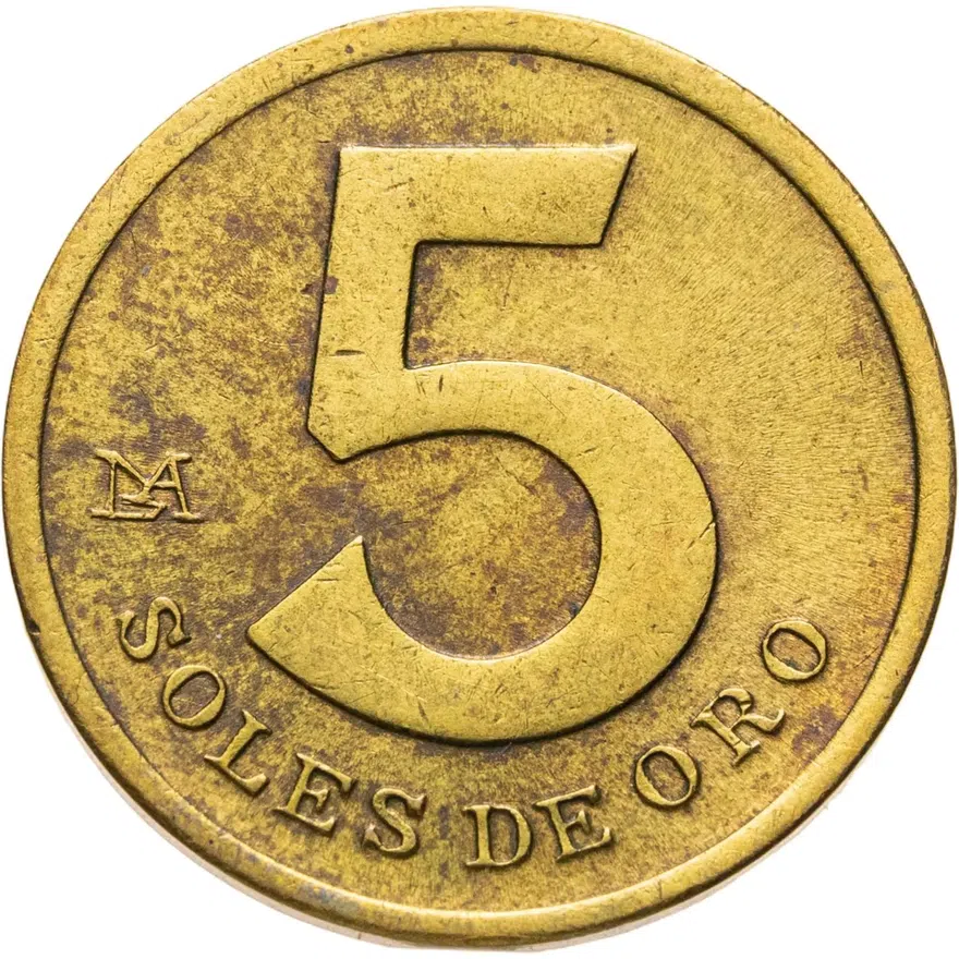 Перу 5 солей (soles) 1982