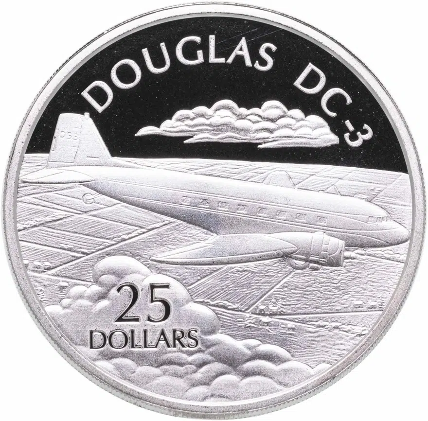 Соломоновы Острова 25 долларов (dollars) 2003  Самолёты - Дуглас DC-3 (Douglas DC-3)