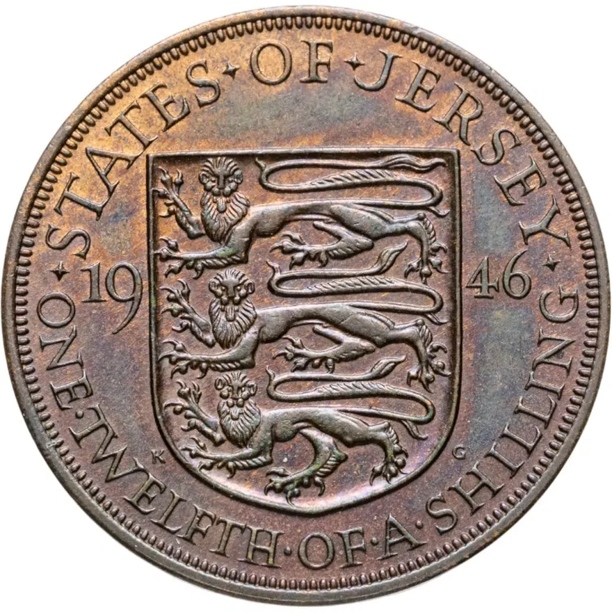 Джерси 1/12 шиллинга 1946