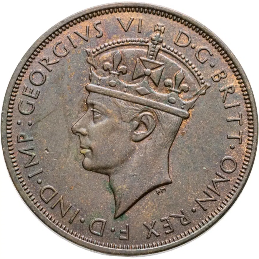 Джерси 1/12 шиллинга 1946, реверс
