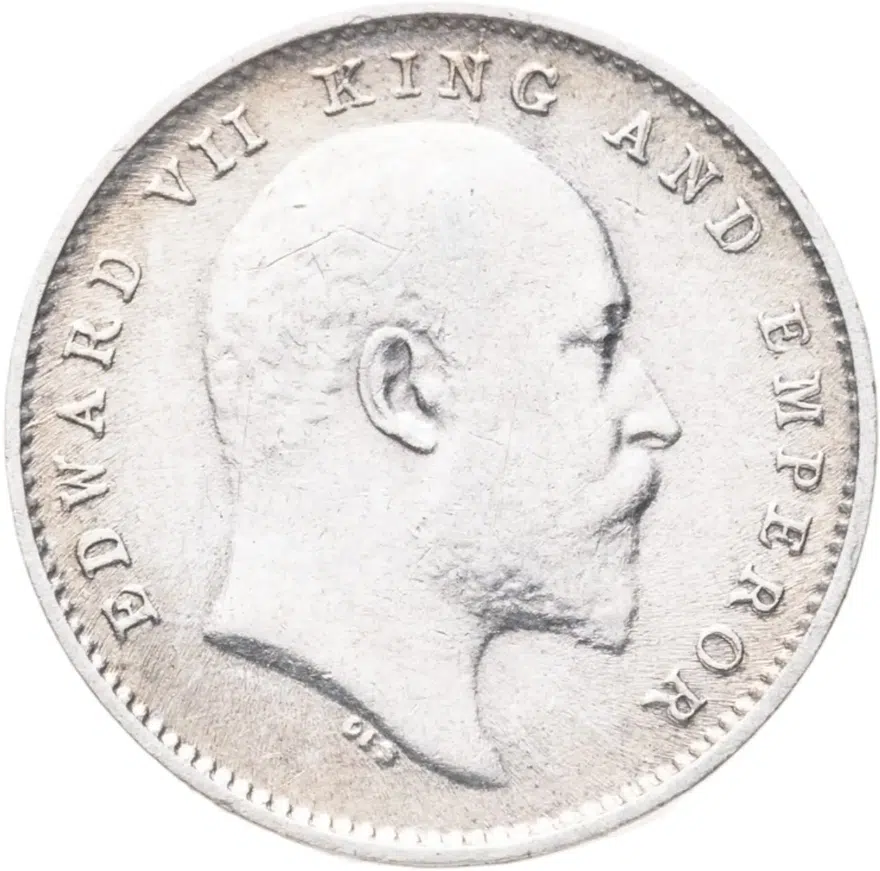 Британская Индия 2 анны (annas) 1904, реверс