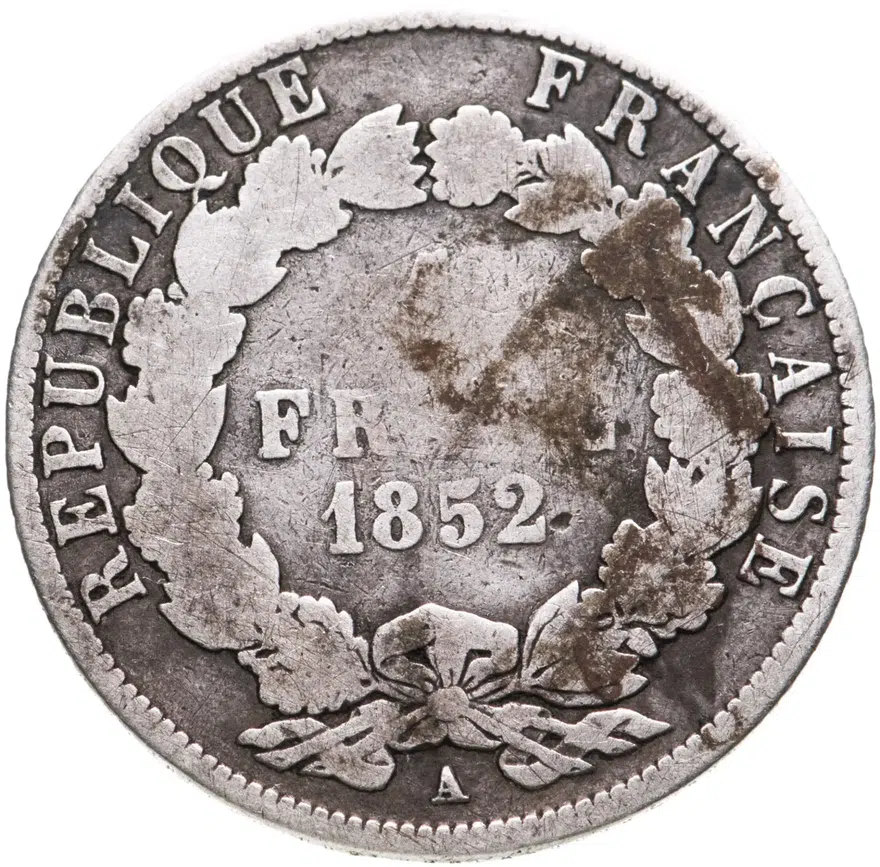 Франция 1 франк (franc) 1852