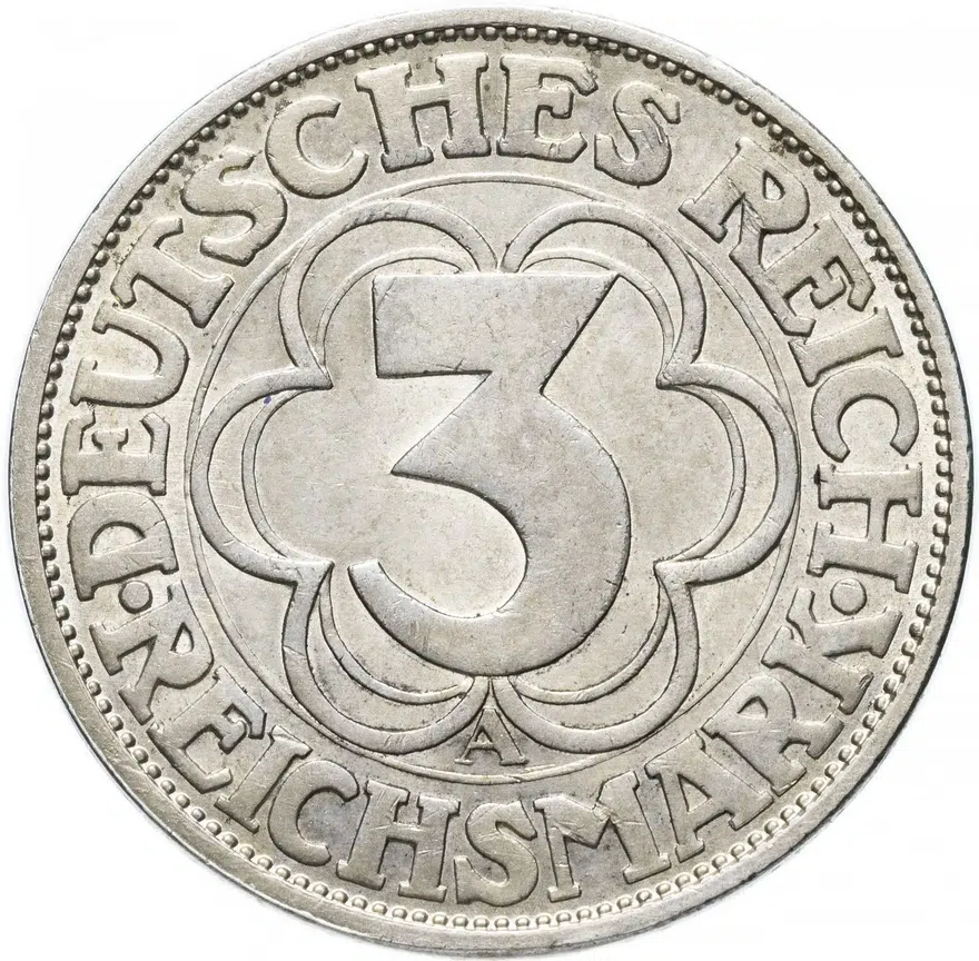 Германия (Веймарская республика) 3 рейхсмарки (reichsmark) 1927 "1000 лет Нордхаузену"