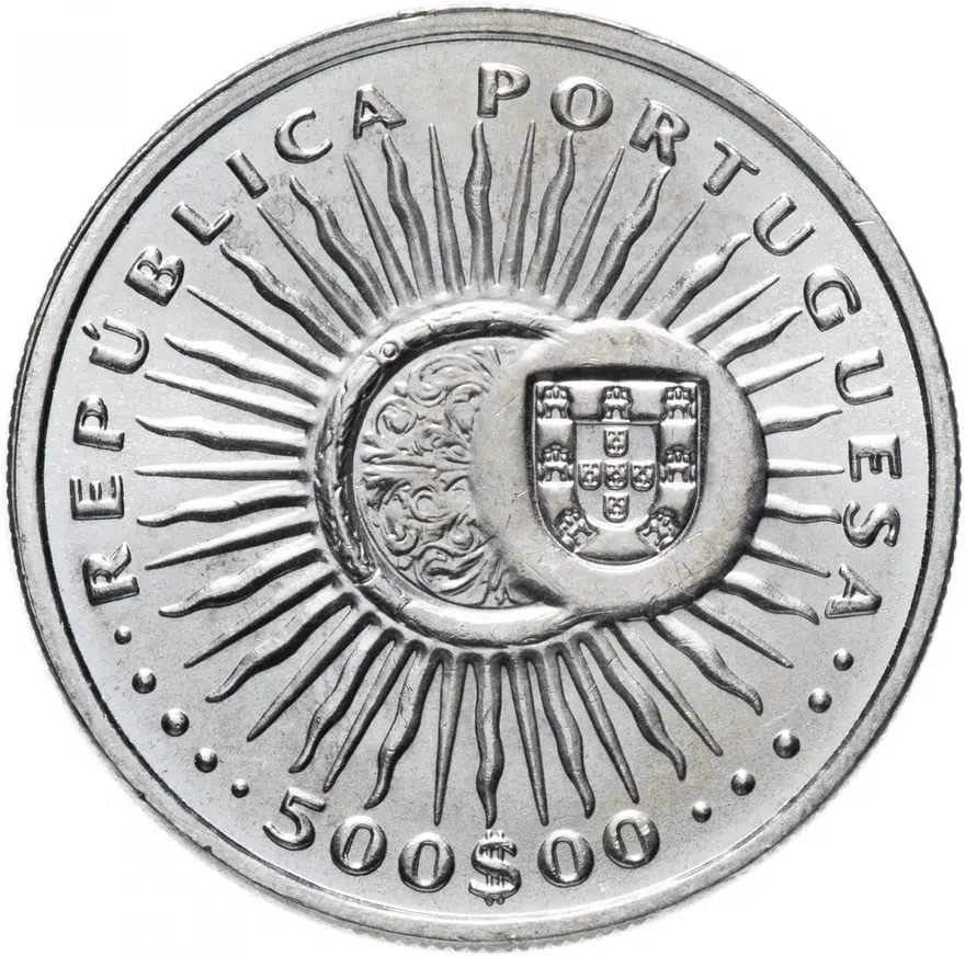 Португалия 500 эскудо (escudos) 1997   "300 лет со дня смерти Антонио Виера", реверс