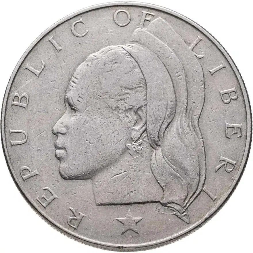 Либерия 1 доллар (dollar) 1968