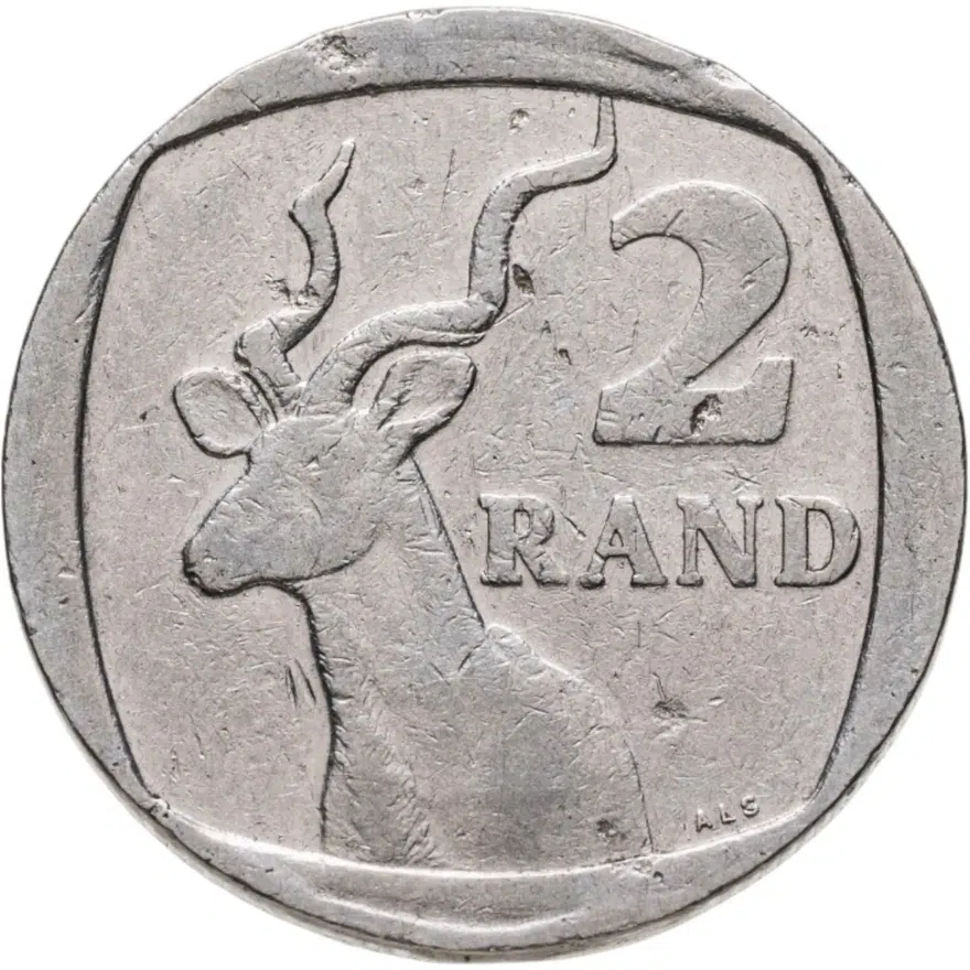 ЮАР 2 ранда (рэнда, rand) 1998