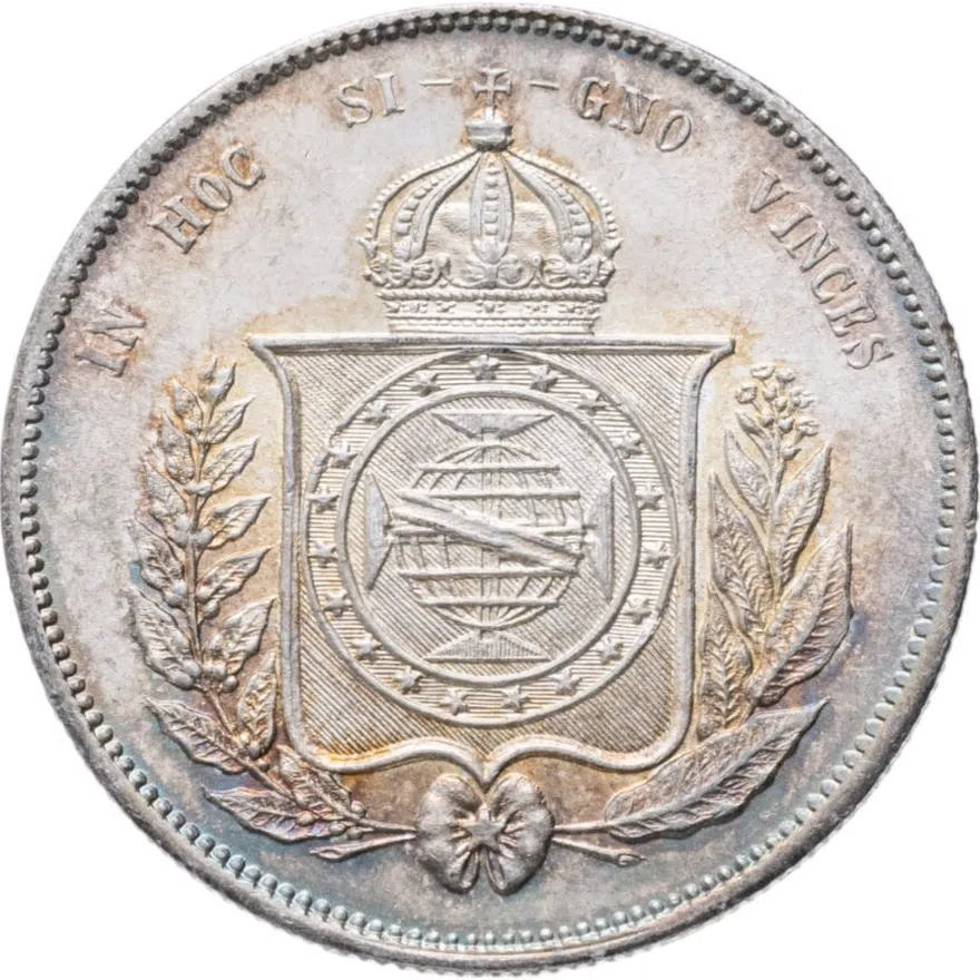 Бразилия 2000 реалов (рейс, reis) 1863, реверс