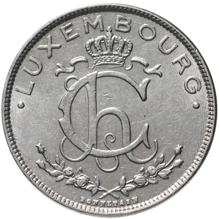 Люксембург 2 франка (francs) 1924