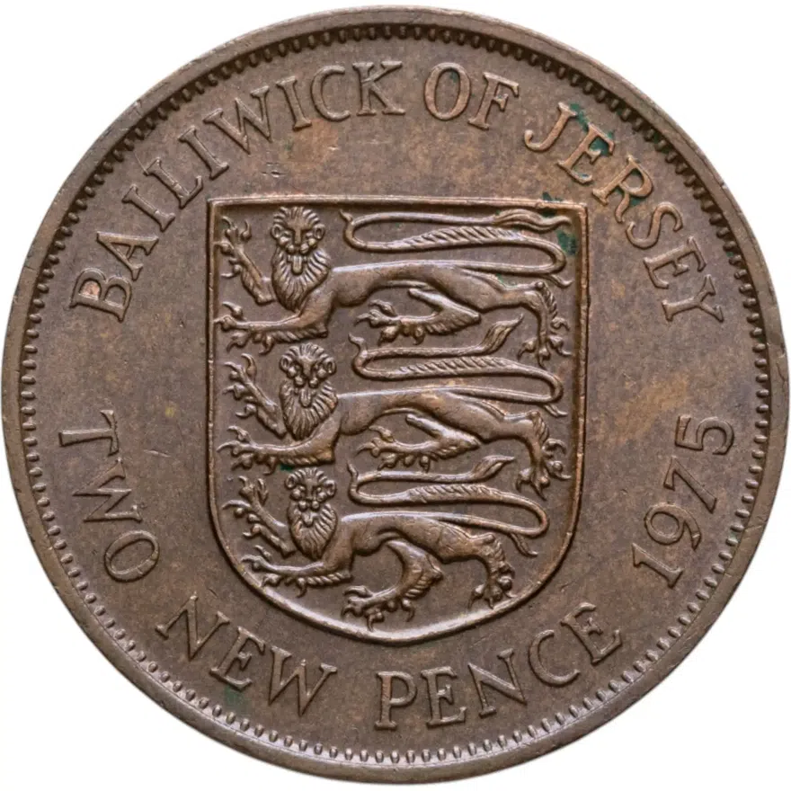 Джерси 2 новых пенса (new pence) 1975