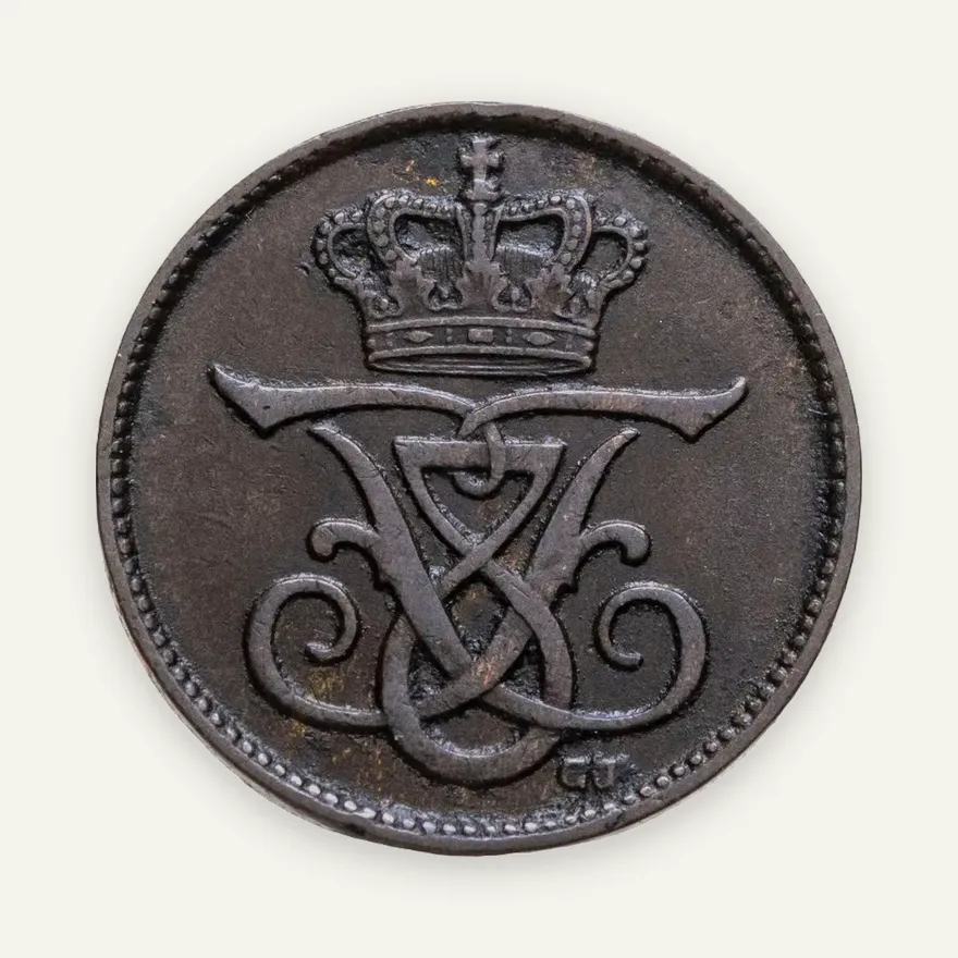 Дания 1 эре (ore) 1907, реверс